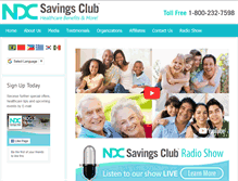 Tablet Screenshot of ndcsavingsclub.com